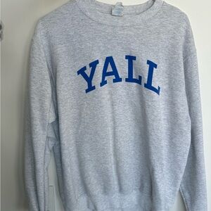 Gray 'YALL' Sweater